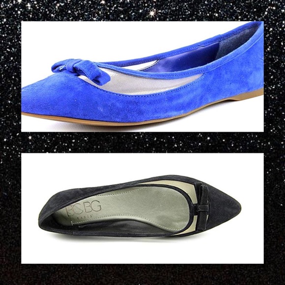 JUST IN🆕NIB BCBG Black Suede Flats MSRP $79 - Picture 5 of 6